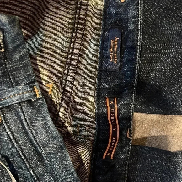 Fidelity Denim Japan Rose Skinny Flare in Midnight Sapphire size 27 - Picture 12 of 14